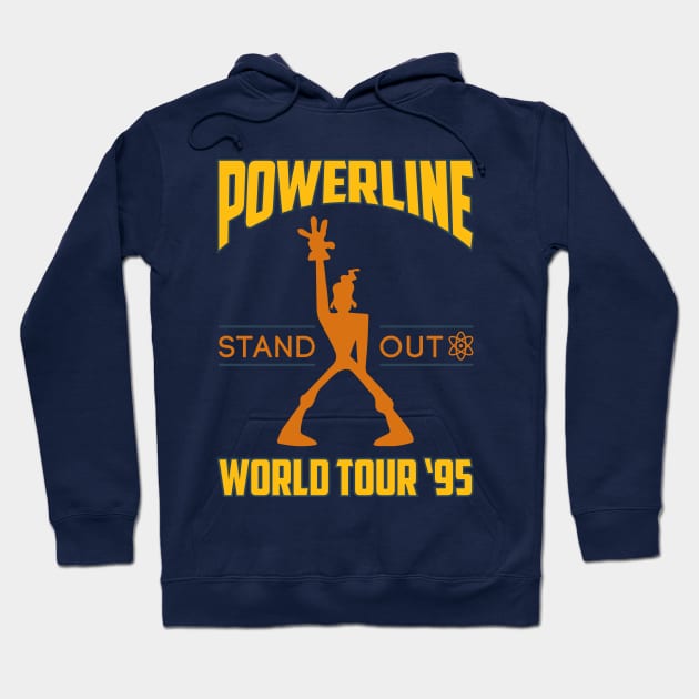 Powerline Concert Tee Hoodie by Batg1rl